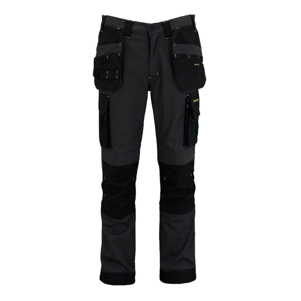 Dunlop (30R, Black) Mens Endurance Regular Work Trousers
