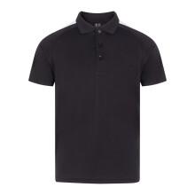 (11-12 Years, Black/White) Finden & Hales Childrens/Kids Team Polo Shirt