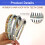 Teeth Comb Headbands Floral Pattern 4 Pcs 4