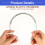 Teeth Comb Headbands Floral Pattern 4 Pcs 5
