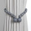 Magnetic Curtain Tiebacks Wood Bead Design 2 Pack Gray 2