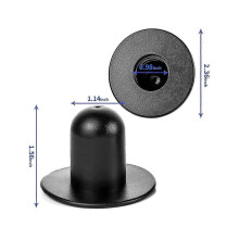 (As show, One size) Kit de 4 bouchons pour piscine : bouchon mural, bouchon pour trou de pompe de filtration, noir.