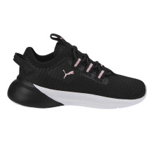 (5 UK Child, Black/Pink) Puma Girls Retaliate 2 Logo Trainers