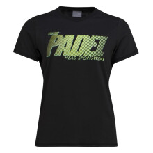 (8 UK, Black) Head Womens/Ladies Padel Printed Sport T-Shirt