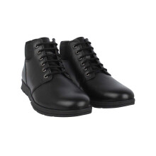 (12 UK, Black) Firetrap Mens Leather Ankle Boots