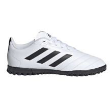 (5 UK, White/Black) Adidas Childrens/Kids Goletto Leather Astro Turf Trainers