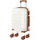White 20 inch ABS Carry-On Luggage 1