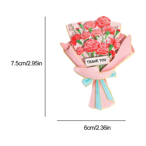 3D Flower Bouquet Fridge Magnets Decorative Set 2