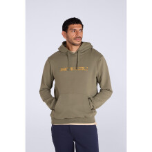 (XL, Dark Khaki) Animal Mens Driver Logo Organic Hoodie