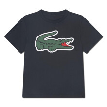(10 Years, Black) Lacoste Childrens/Kids Big Logo Cotton Blend T-Shirt