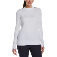 (14 UK, Bright White) Callaway Womens/Ladies Striped Mock Neck Sweater Top