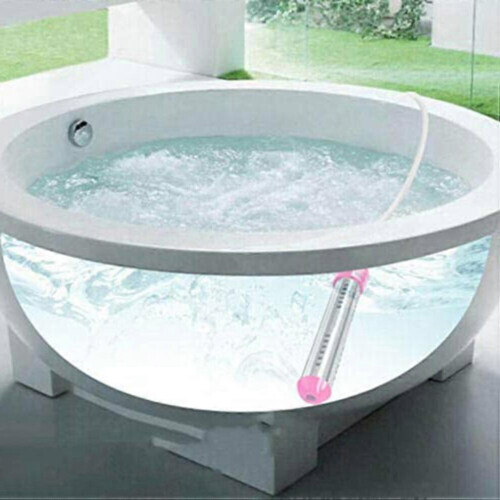 (As show, One size) Scaldabagno portatile a immersione da 1500 W con timer per bagno e piscina. 2