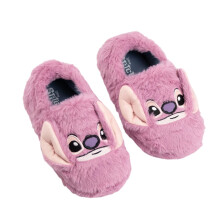 (1 UK, Purple) Lilo & Stitch Girls Angel Slip-on Slippers