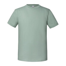 (S UK, Sage) Fruit Of The Loom Mens Iconic 195 Ringspun Premium Tshirt