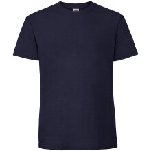 (L UK, Navy) Fruit Of The Loom Mens Iconic 195 Ringspun Premium Tshirt
