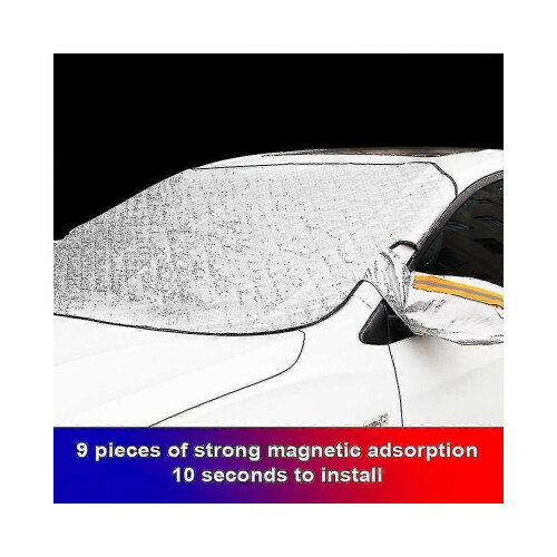 (As show, A) Copertura antineve impermeabile per parabrezza auto, spessa e resistente, per esterni e inverno. 2