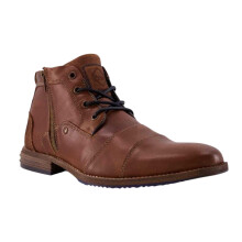 (6 UK, Tan) Dune London Mens Captain Leather Ankle Boots