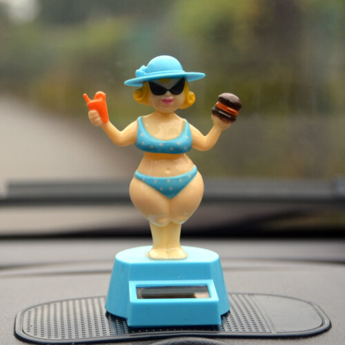 Solar Dancing Dancer Toy Car Decoration 1pc 2