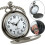 JOR Vintage Quartz Pocket Watch with Arabic Numerals and 2