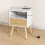 Homcom Mesita de Noche Bicolor 40 x 35 x 54.7 cm 3