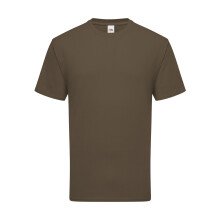 (S UK, Truffle Brown) Fruit Of The Loom Mens Iconic 195 Ringspun Premium Tshirt