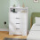 Homcom Cómoda Blanco 80 x 40 x 120 cm 6
