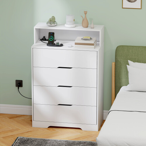 Homcom Cómoda Blanco 80 x 40 x 120 cm 1