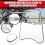 (As show, One size) Deflettore trasparente universale per parabrezza moto, spessore 2 mm 4