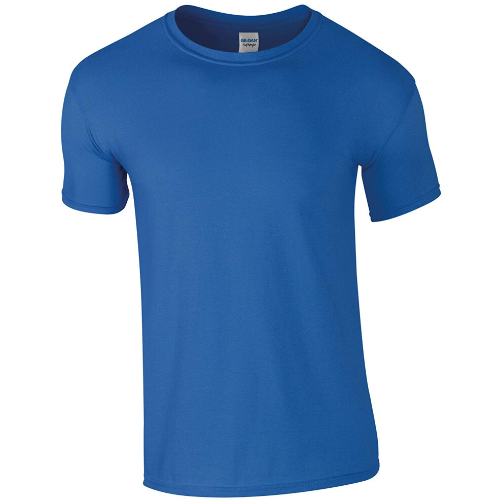 Gildan (M, Royal) Mens Short Sleeve Soft-Style T-Shirt
