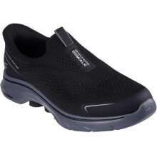(12 UK, Black/Charcoal) Skechers Mens Go Walk 7 Easy On Evolution Trainers