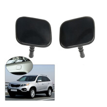 2X for Sorento 2009- 2012 Front Bumper Headlight Light Lamp Washer Nozzle Cover Cap Housing Unpainted