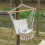 Outsunny Silla Colgante blanco 90 x 50 cm 5