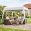 Outsunny Carpa Plegable Blanco 240 x 240 x 250 cm 5