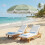 Outsunny Sombrilla de Playa Verde 178 x 178 x 206 cm 6
