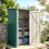 Outsunny Cobertizo de Jardín Verde 142 x 86 x 189 cm 3