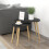 Homcom Mesas de Centro Negro 59.5 x 39.5 x 45 cm 6