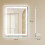 Espejo de Baño Gris 60 x 12 x 80 cm 3