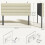 Homcom Cabecero de Cama Beige 140 x 10 x 126 cm 3