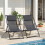 Outsunny 2 Tumbonas Plegables Gris 60 x 100 x 85 cm 5
