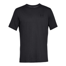 (S, Black/Black) Under Armour Mens Sportstyle Short-Sleeved T-Shirt