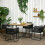 Outsunny Muebles de Jardín Bicolor 110 x 110 x 75 cm 3