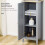 Conjunto de Baño Gris 39 x 30 x 168 cm 6