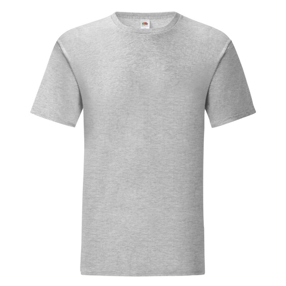 Fruit Of The Loom (3Xl, Heather Grey) Mens Iconic T-Shirt (Pack Of 5)