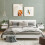 Homcom Mesitas de Noche Blanco 35 x 32 x 22.5 cm 5