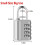 Resettable Waterproof Combo Padlock 4-Digit 2-Pack 2