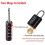 Resettable Waterproof Combo Padlock 4-Digit 2-Pack 4
