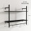 Homcom Estante de Pared Negro 80 x 24 x 65 cm 7