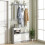 Homcom Mueble de Entrada Gris 90 x 10 x 91 cm 5