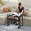 Homcom Escritorio Plegable Negro 80 x 50 x 75 cm 9