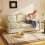 Homcom Sofá 3 Plaza Beige 190 x 83 x 90 cm 6